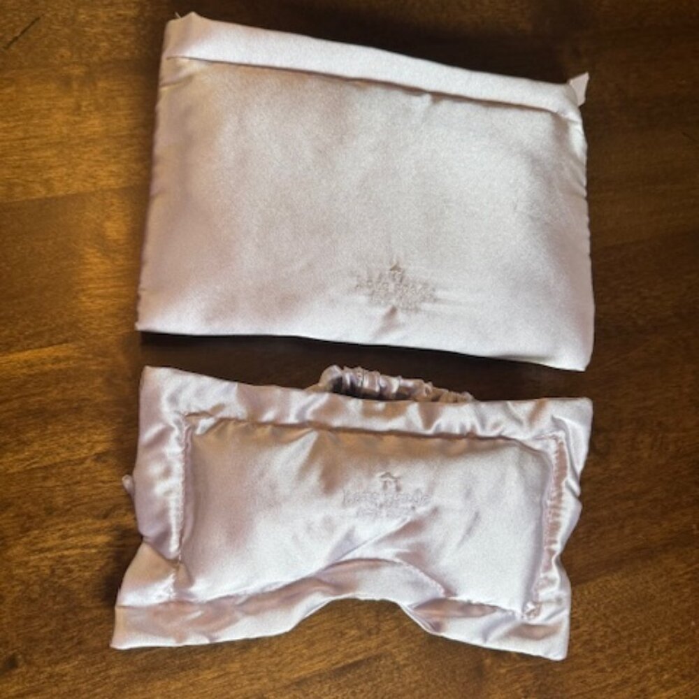 Kate Spade Eye Sleep Mask and Pouch Sleepwear Lavender Satin